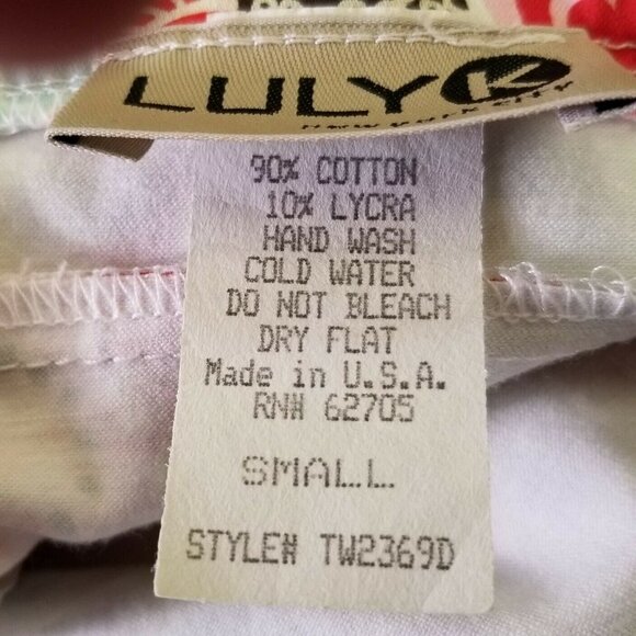 LULY K 90s Cream Floral Flare Halter Tie Cotton Zip Back GORGEOUS Dress size S - Picture 8 of 9